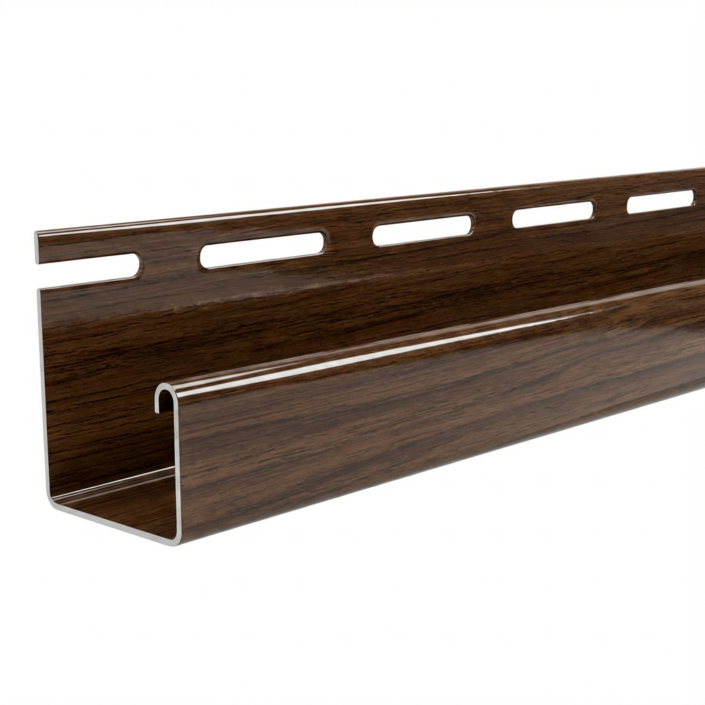 Aluminum Woodgrain J channel